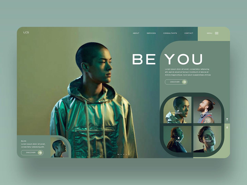 Be You Ui Design Concept photography design inspiration ux ui uiux graphic design ui design web design
