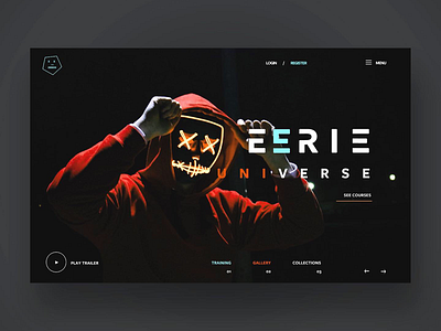 Happy Halloween - EErie universe graphic design halloween photography ui ui design ux ux design web design