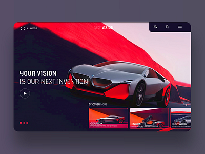 Next Vision Ui/Ux Design Concept app design bmw bmw i8 daily design design inspiration graphic design photography ui design ux design web design