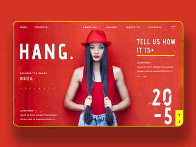 Hang Fashion Ui Design Concept daily design design inspiration fashion graphic design logo design photography ui design uiux ux design web design