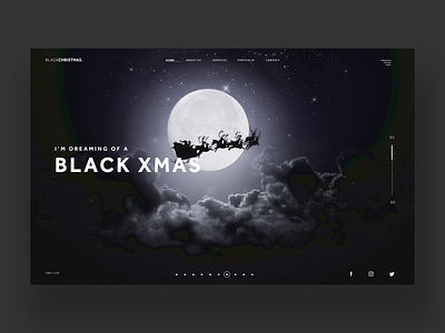 I’m dreaming of a black Christmas ui design concept