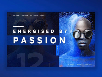 Energised By Passion Ui Design Concept daily design design inspiration fashion design graphic design logo design photography ui design ux design web design