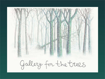 Original artwork for sale to help protect a woodland