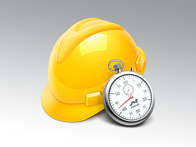 Project tracker application helmet icon mac macosx osx stop-watch tool watch