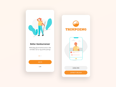 Trimpoeng adobexd app appdesign branding interfacedesign logo norway onboarding splashscreen uidesign undraw ux uxdesign uxui