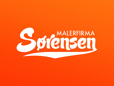 Malerfirma Sørensen fonts logo norway typography wordmark