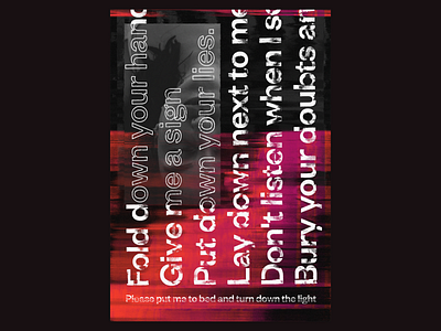 Goodbye // Disform Series berlin design glitch glitchart graphic design illustration lyrics music poster print typography