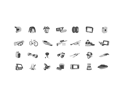 Icon set for online marketplace