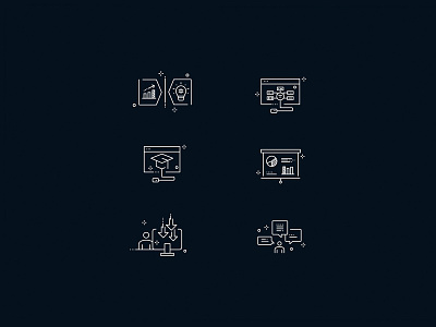 Educational Icon Set design education icon icon set icons ui vector