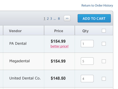 Tables are our friends! ecommerce filter reorder sort table ui