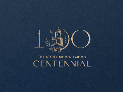 The Stony Brook School Centennial branding logo