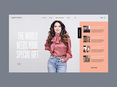 Marie Forleo Redesign web web design