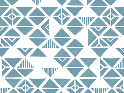 Woodblock Triangles pattern suface design