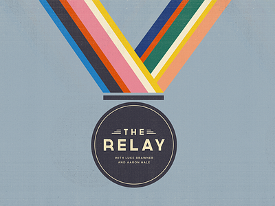 The Relay Podcast brand illustration logo