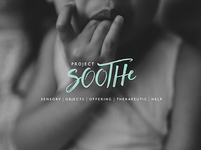 Project Soothe brand logo visual identity