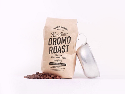 Oromo Roast Coffee brand packaging type