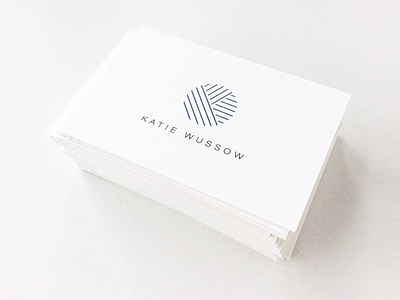 Katie Wussow brand brand identity business card logo visual identity