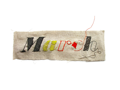 Stitched Typography