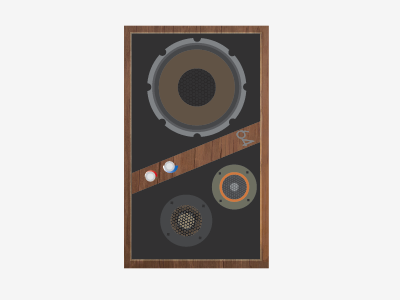 Speaker detail illustration music speaker texture wood