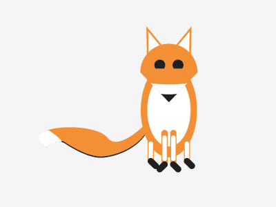 Quick Fox (With Funky Feet) animal fox illustration