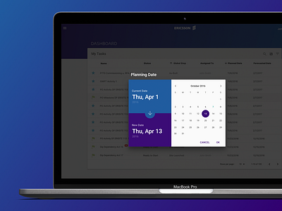 Desktop Date Management calendar date desktop material design schedule tablet ui