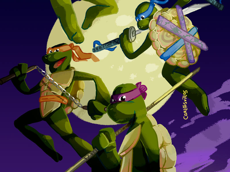 smag lærred nedbrydes Teenage Mutant Ninja Turtles fan art by Carlos Villanueva on Dribbble