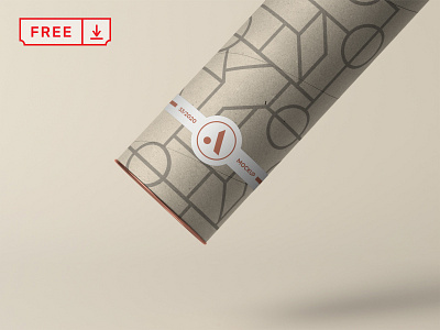 Free Tube with Label Mockup