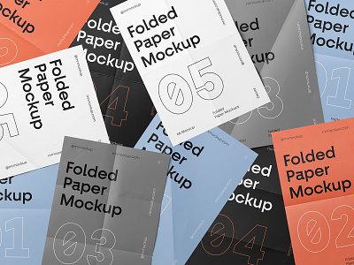 Folded Paper Mockups design download folded folded paper font illustration mockups print psd stationery template