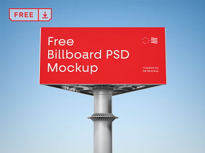 Free Billboard Mockup billboard design download free identity illustration print psd template typography