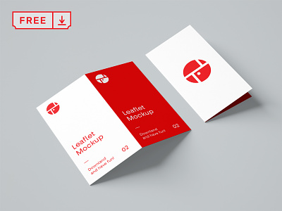 Free 2 Fold Brochure Mockup brochure design download font free freebie identity mockup print psd stationery typography