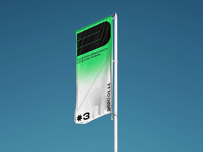 Flag PSD Mockup