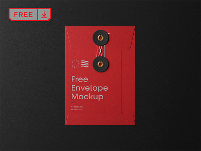 Free Small String Envelope Mockup