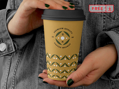 Free Big Coffee Cup Mockup