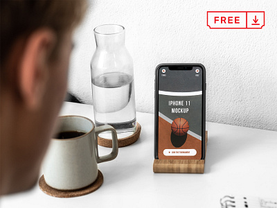 Free iPhone 11 PSD Mockup app apple design download free identity iphone 11 mockups psd template