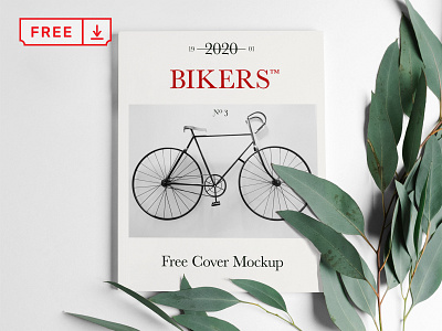 Free Magazine Cover Mockup design download free illustration logo magazine mockups print psd template typography