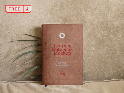 Free Leather Notebook Mockup branding design download font free identity mockup notebook print psd typography