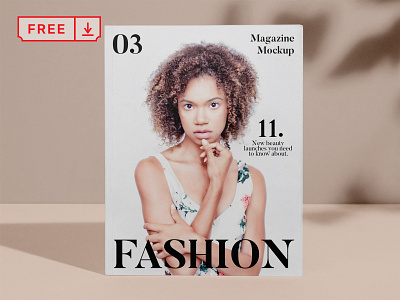 Free Magazine Cover PSD Mockup cover design download font free freebie logo magazine mockup print psd template typography