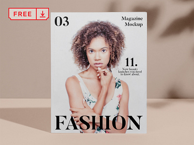 Free Magazine Cover PSD Mockup