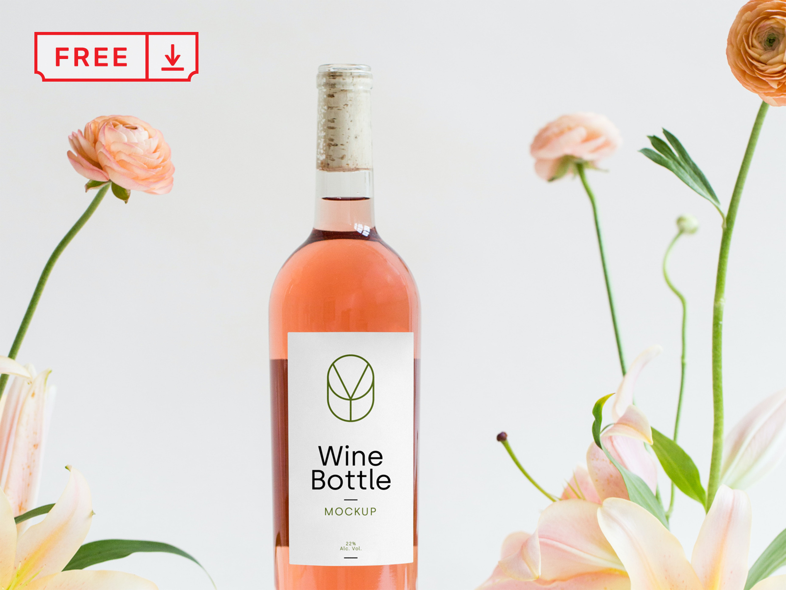 Download Free Wine Bottle Psd Mockup By Mr Mockup On Dribbble