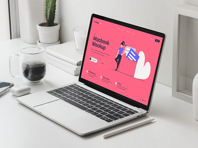 MacBook Pro Mockups PSD Scenes