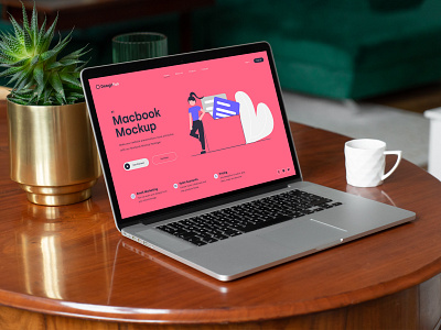 MacBook Pro Mockups PSD Scenes