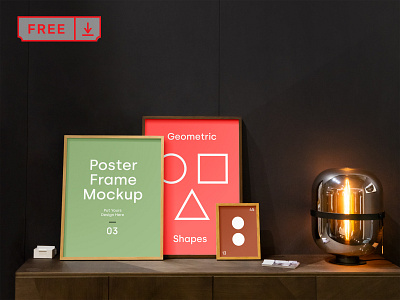 Free Poster Frames Mockup artwork branding bundle canvas download frame free identity illustration mockups poster print psd stationery template typography