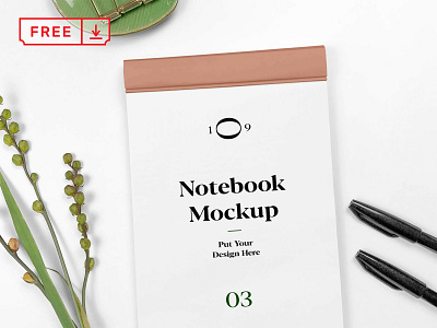 Free  Open Notebook Mockup