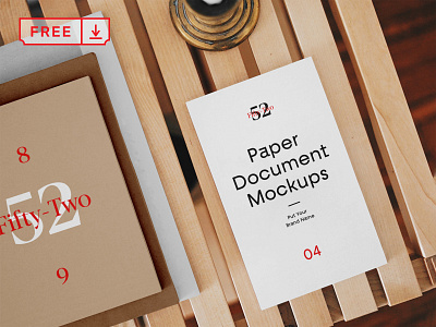 Free Paper Document Mockups