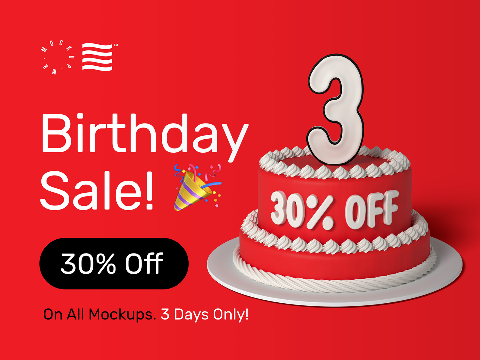 30% off digital assets  Envato Market Birthday Sale