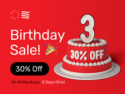 Download Birthday Sale By Mr Mockup On Dribbble