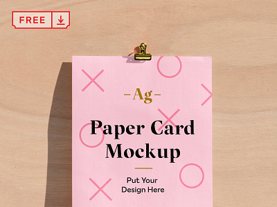 Free Paper Card PSD Mockup card design download font free illustration mockups paper print psd template typography
