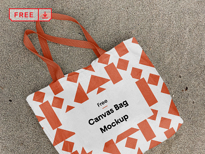 Free Cotton Canvas Bag Mockup bag branding canvas cotton design download free identity mockups print psd typography