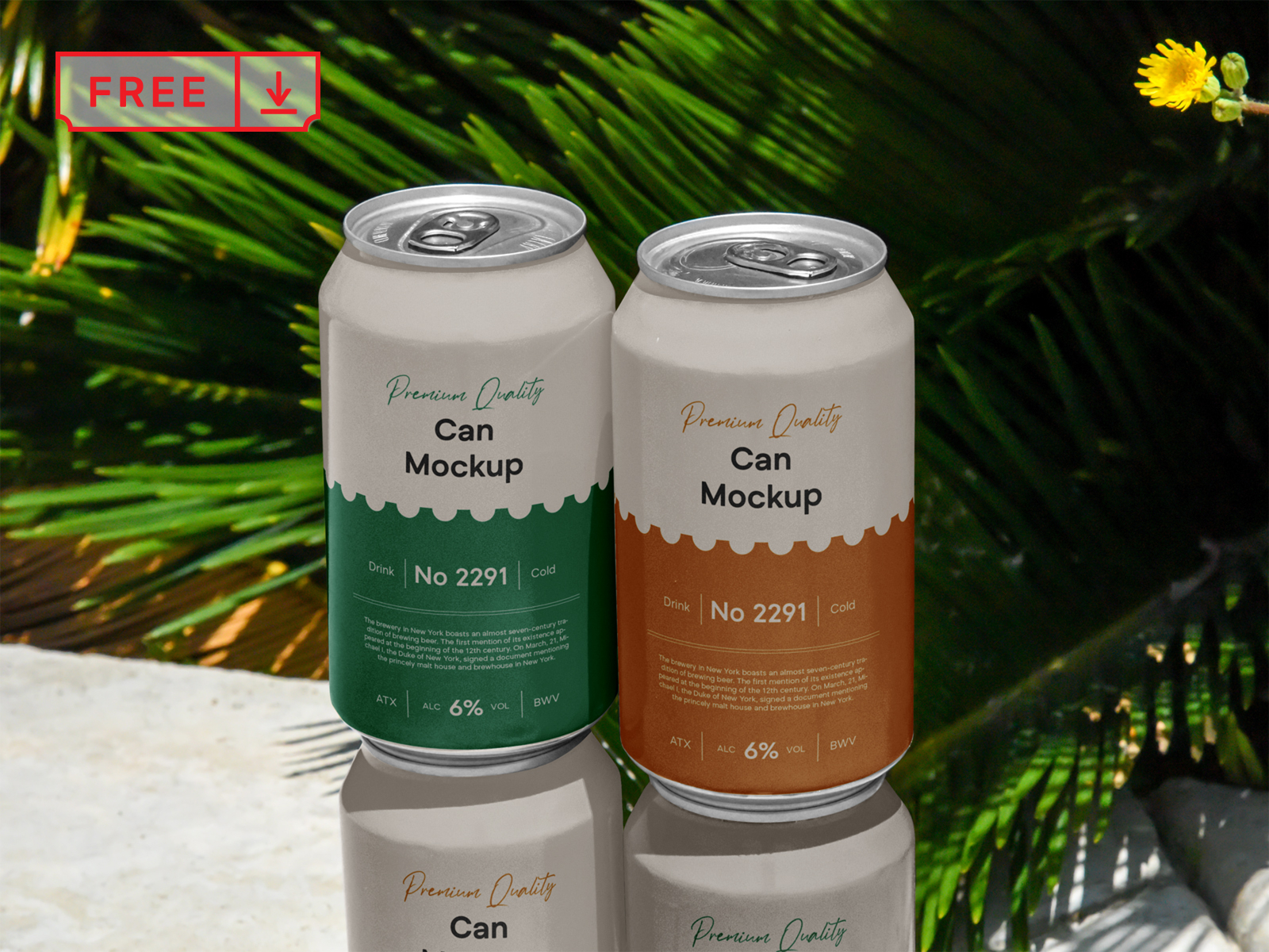 Download Free Can Psd Mockup By Mr Mockup On Dribbble