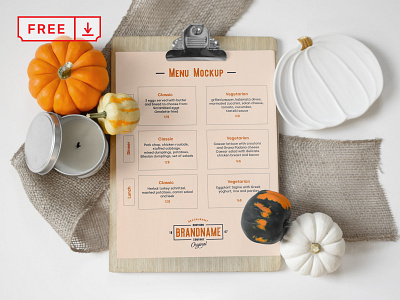 Free Restaurant A4 Menu Mockup branding design download font free identity menu mockup print psd restaurant template